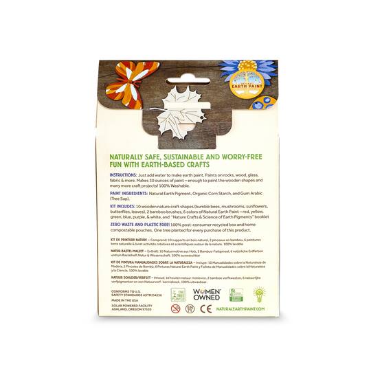 Natural Earth Paint Nature Wooden Craft Paint Kit